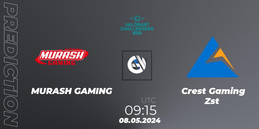 MURASH GAMING - Crest Gaming Zst: Maç tahminleri. 08.05.2024 at 09:15, VALORANT, VALORANT Challengers Japan 2024: Split 2 Advance Stage