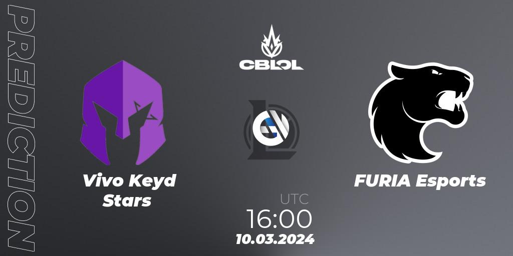 Vivo Keyd Stars - FURIA Esports: Maç tahminleri. 10.03.2024 at 16:00, LoL, CBLOL Split 1 2024 - Group Stage