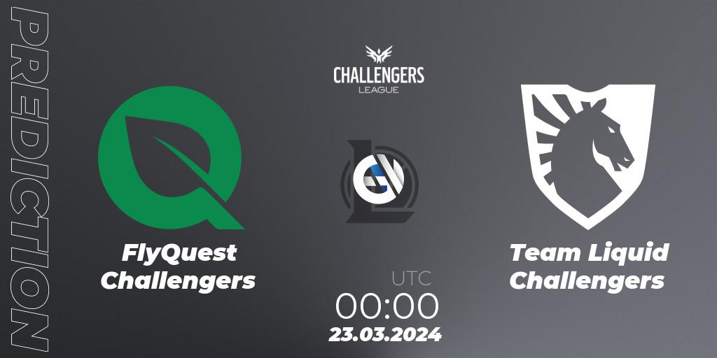 FlyQuest Challengers - Team Liquid Challengers: Maç tahminleri. 23.03.24, LoL, NACL 2024 Spring - Playoffs