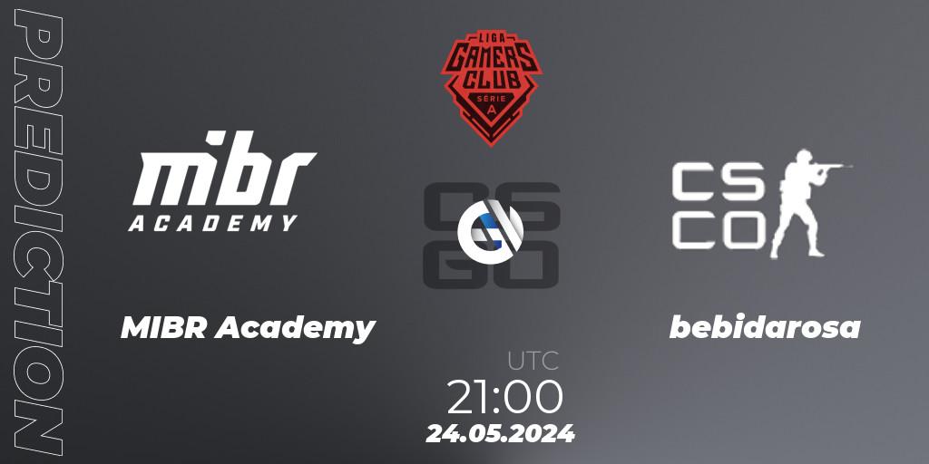 MIBR Academy - bebidarosa: Maç tahminleri. 24.05.2024 at 21:00, Counter-Strike (CS2), Gamers Club Liga Série A: May 2024