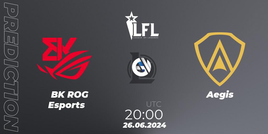 BK ROG Esports - Aegis: Maç tahminleri. 26.06.2024 at 20:00, LoL, LFL Summer 2024