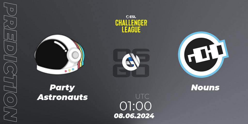 Party Astronauts - Nouns: Maç tahminleri. 08.06.2024 at 01:00, Counter-Strike (CS2), ESL Challenger League Season 47: North America