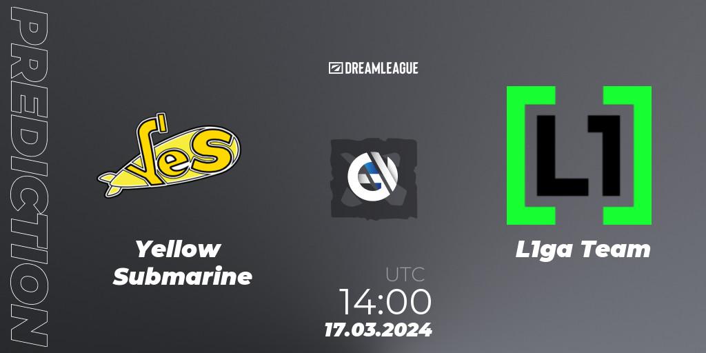 Yellow Submarine - L1ga Team: Maç tahminleri. 17.03.2024 at 15:30, Dota 2, DreamLeague Season 23: Eastern Europe Open Qualifier #1
