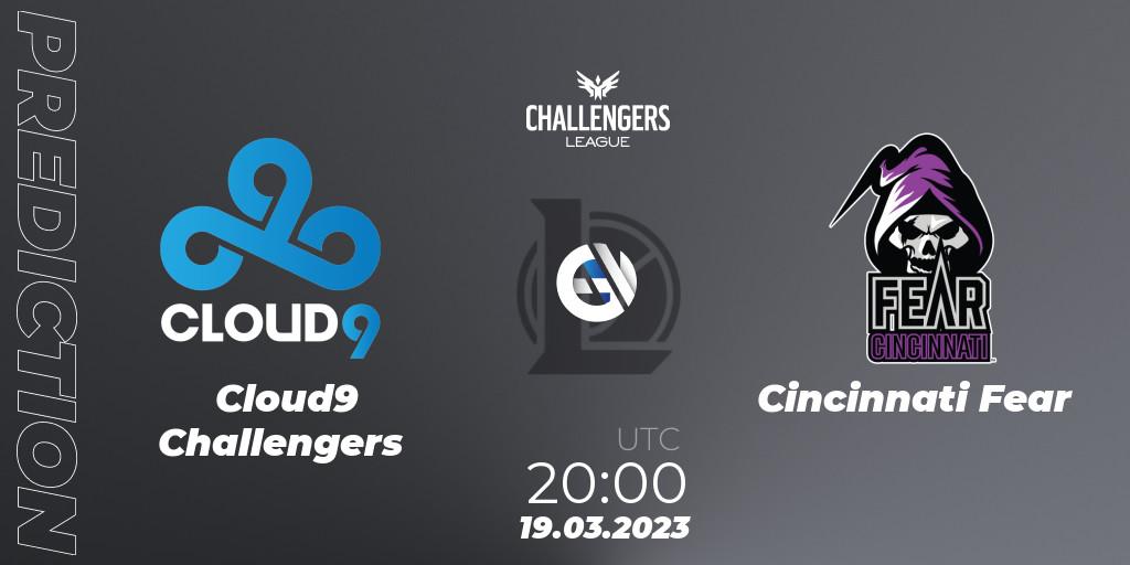 Cloud9 Challengers - Cincinnati Fear: Maç tahminleri. 19.03.23, LoL, NACL 2023 Spring - Playoffs