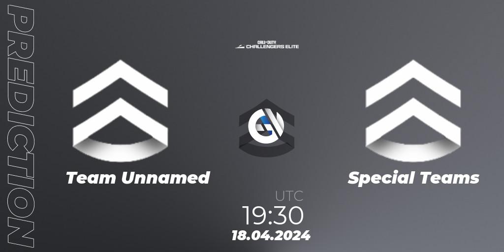 Team Unnamed - Special Teams: Maç tahminleri. 18.04.2024 at 19:30, Call of Duty, Call of Duty Challengers 2024 - Elite 2: EU