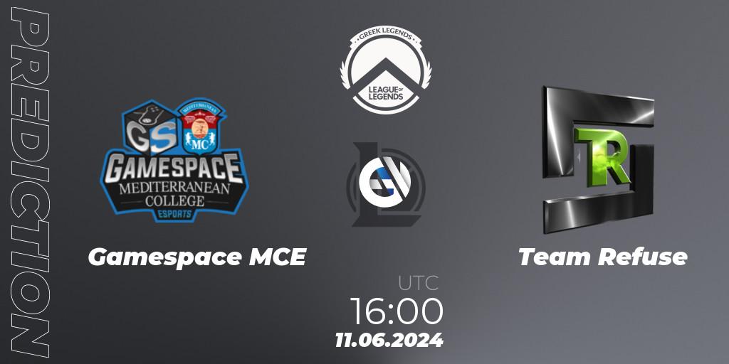 Gamespace MCE - Team Refuse: Maç tahminleri. 11.06.2024 at 16:00, LoL, GLL Summer 2024
