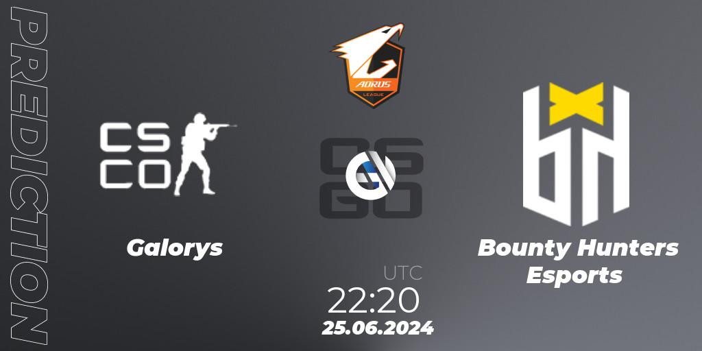 Galorys - Bounty Hunters Esports: Maç tahminleri. 25.06.2024 at 22:20, Counter-Strike (CS2), Aorus League 2024 Season 1: Brazil