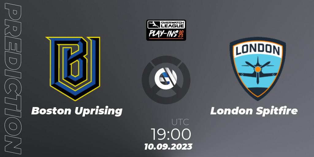 Boston Uprising - London Spitfire: Maç tahminleri. 10.09.23, Overwatch, Overwatch League 2023 - Play-Ins