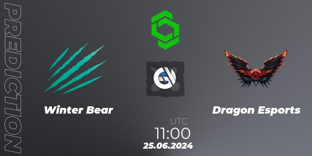 Winter Bear - Dragon Esports: Maç tahminleri. 25.06.2024 at 11:15, Dota 2, CCT Dota 2 Series 1
