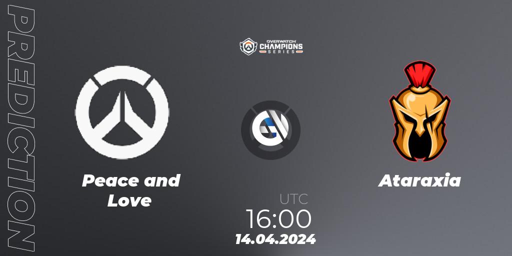Peace and Love - Ataraxia: Maç tahminleri. 14.04.2024 at 16:00, Overwatch, Overwatch Champions Series 2024 - EMEA Stage 2 Group Stage
