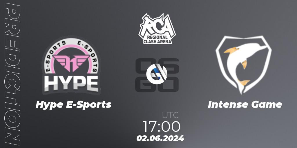 Hype E-Sports - Intense Game: Maç tahminleri. 02.06.2024 at 17:00, Counter-Strike (CS2), Regional Clash Arena South America: Closed Qualifier