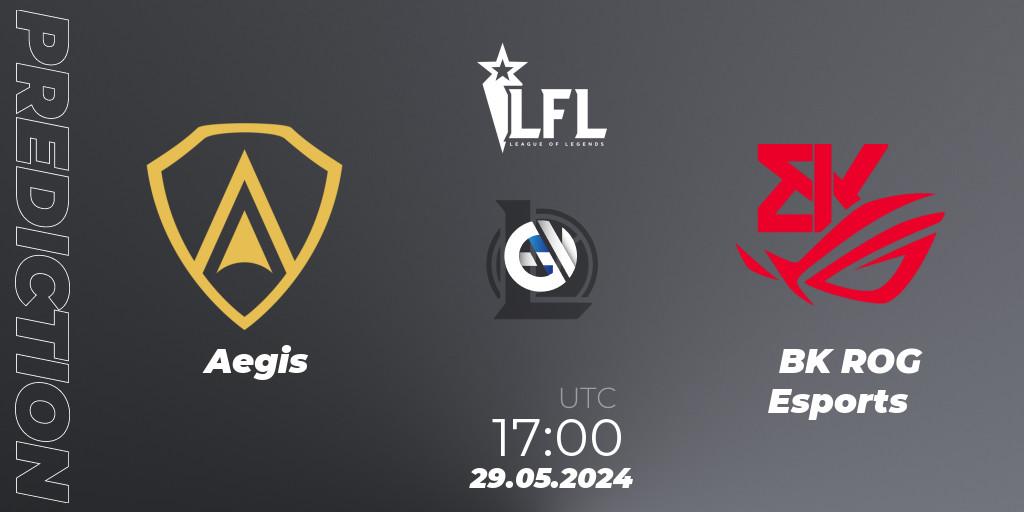 Aegis - BK ROG Esports: Maç tahminleri. 29.05.2024 at 17:00, LoL, LFL Summer 2024