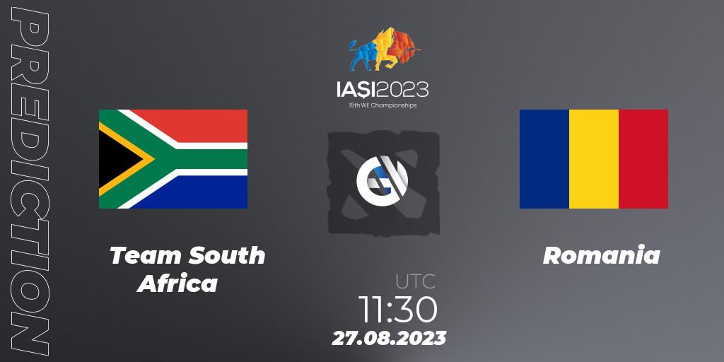 Team South Africa - Romania: Maç tahminleri. 27.08.2023 at 14:30, Dota 2, IESF World Championship 2023
