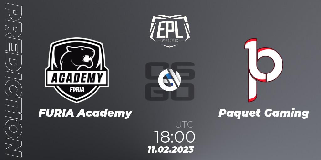 FURIA Academy - Paquetá Gaming: Maç tahminleri. 11.02.2023 at 19:00, Counter-Strike (CS2), EPL World Series: Americas Season 2
