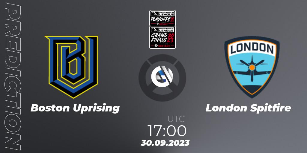 Boston Uprising - London Spitfire: Maç tahminleri. 30.09.23, Overwatch, Overwatch League 2023 - Playoffs