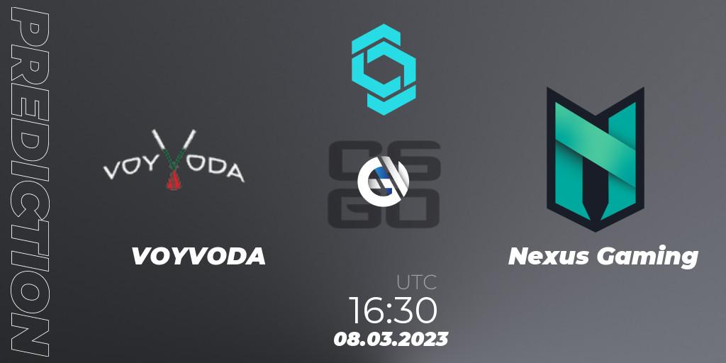 VOYVODA - Nexus Gaming: Maç tahminleri. 08.03.23, CS2 (CS:GO), CCT North Europe Series #4
