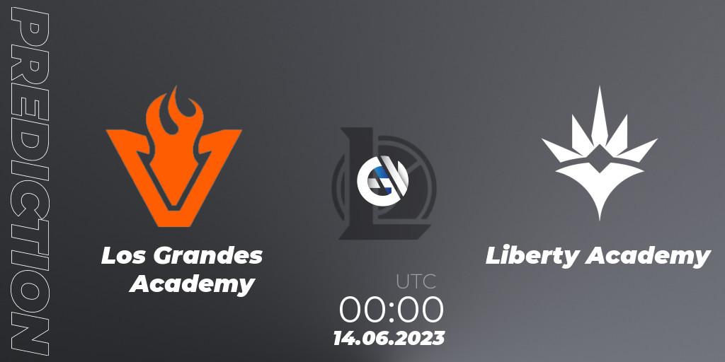 Los Grandes Academy - Liberty Academy: Maç tahminleri. 14.06.23, LoL, CBLOL Academy Split 2 2023 - Group Stage
