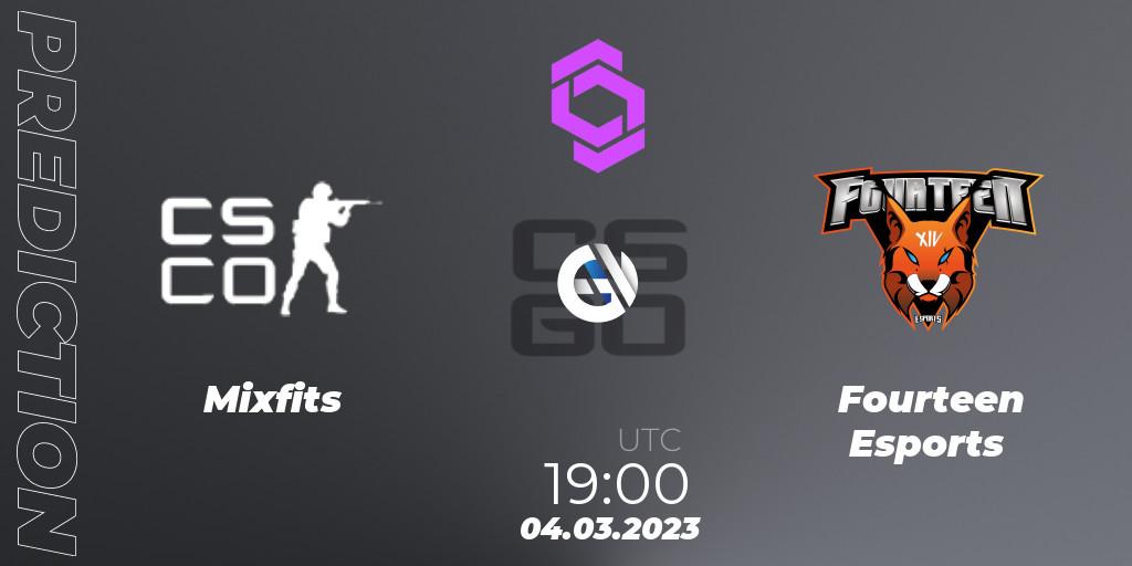 Mixfits - Fourteen Esports: Maç tahminleri. 04.03.2023 at 19:00, Counter-Strike (CS2), CCT West Europe Series 2 Closed Qualifier