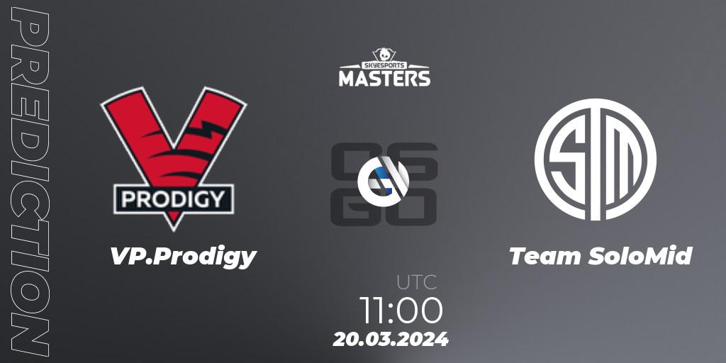 VP.Prodigy - Team SoloMid: Maç tahminleri. 20.03.2024 at 11:00, Counter-Strike (CS2), Skyesports Masters 2024: European Qualifier