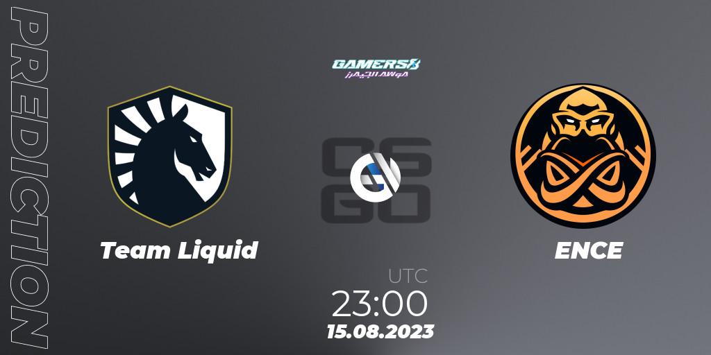 Team Liquid - ENCE: Maç tahminleri. 16.08.23, CS2 (CS:GO), Gamers8 2023