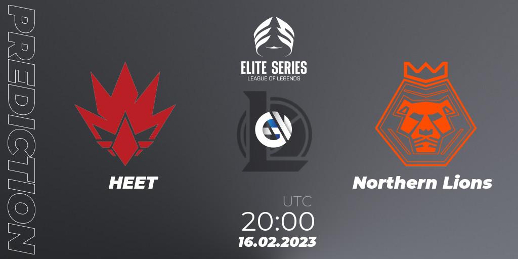 HEET - Northern Lions: Maç tahminleri. 16.02.2023 at 20:00, LoL, Elite Series Spring 2023 - Group Stage