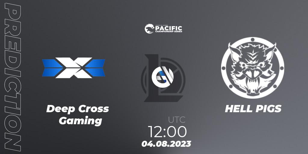 Deep Cross Gaming - HELL PIGS: Maç tahminleri. 05.08.2023 at 12:20, LoL, PACIFIC Championship series Group Stage