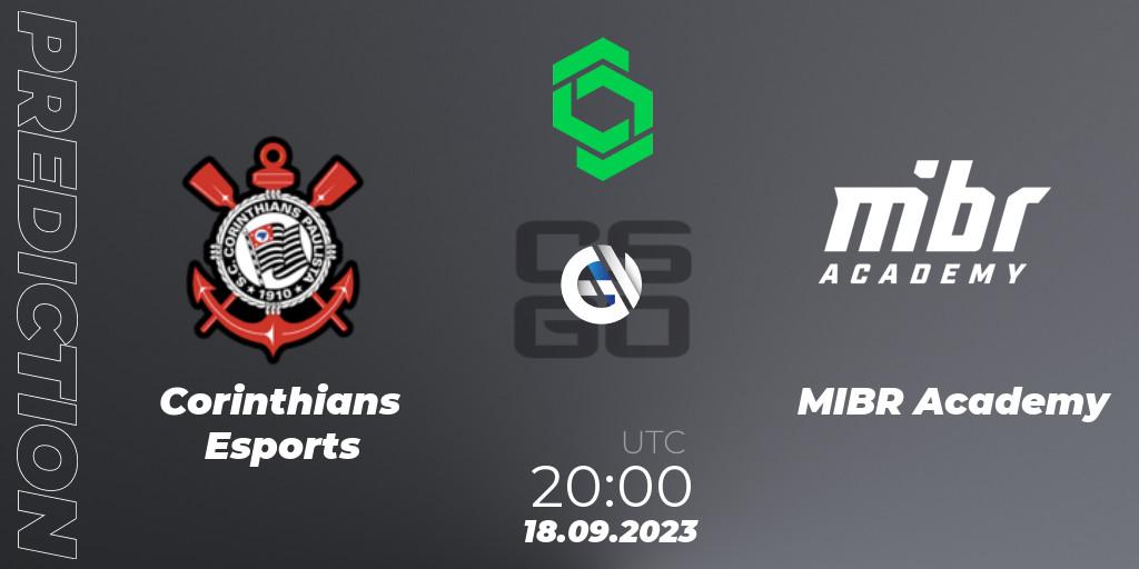 Corinthians Esports - MIBR Academy: Maç tahminleri. 18.09.2023 at 20:00, Counter-Strike (CS2), CCT South America Series #11