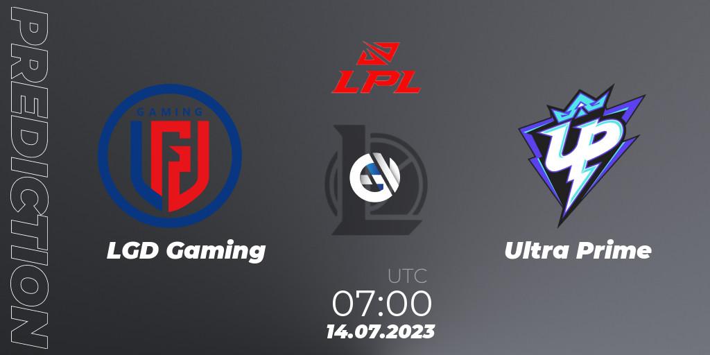 LGD Gaming - Ultra Prime: Maç tahminleri. 14.07.23, LoL, LPL Summer 2023 Regular Season