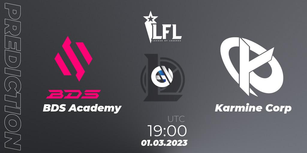 BDS Academy - Karmine Corp: Maç tahminleri. 01.03.2023 at 19:00, LoL, LFL Spring 2023 - Group Stage