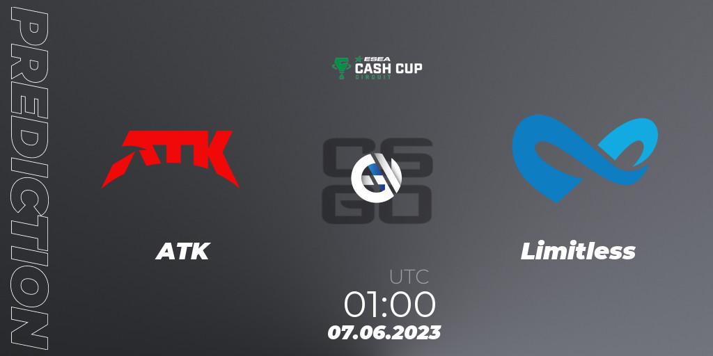 ATK - Limitless: Maç tahminleri. 07.06.23, CS2 (CS:GO), ESEA Cash Cup Circuit Season 1 Finals