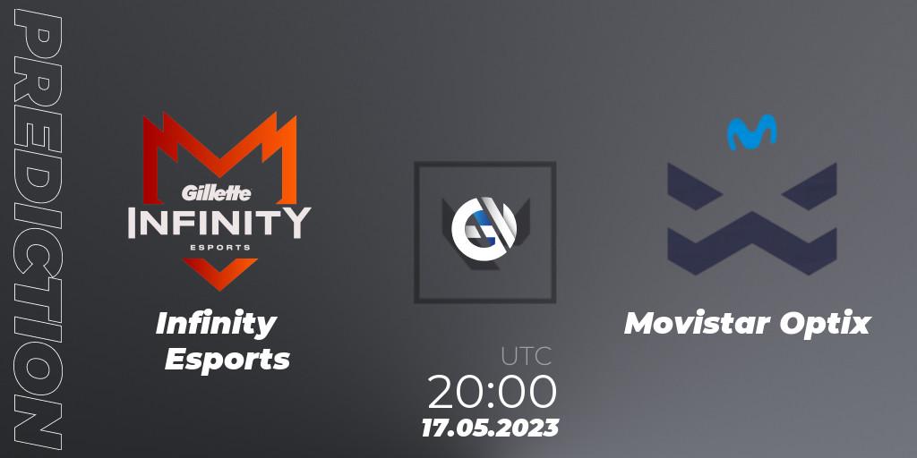 Infinity Esports - Movistar Optix: Maç tahminleri. 17.05.23, VALORANT, VALORANT Challengers 2023: LAS Split 2 - Regular Season