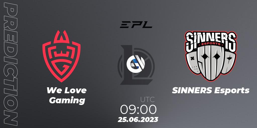 We Love Gaming - SINNERS Esports: Maç tahminleri. 25.06.2023 at 08:00, LoL, EPL Season 1