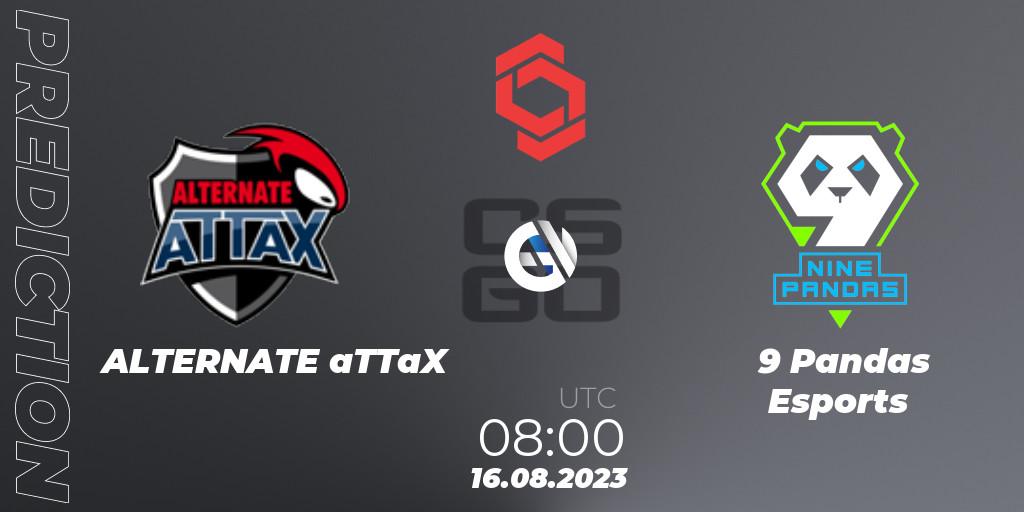ALTERNATE aTTaX - 9 Pandas Esports: Maç tahminleri. 16.08.2023 at 08:00, Counter-Strike (CS2), CCT Central Europe Series #7