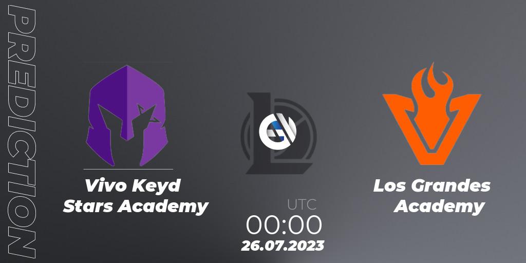 Vivo Keyd Stars Academy - Los Grandes Academy: Maç tahminleri. 26.07.2023 at 00:00, LoL, CBLOL Academy Split 2 2023 - Group Stage