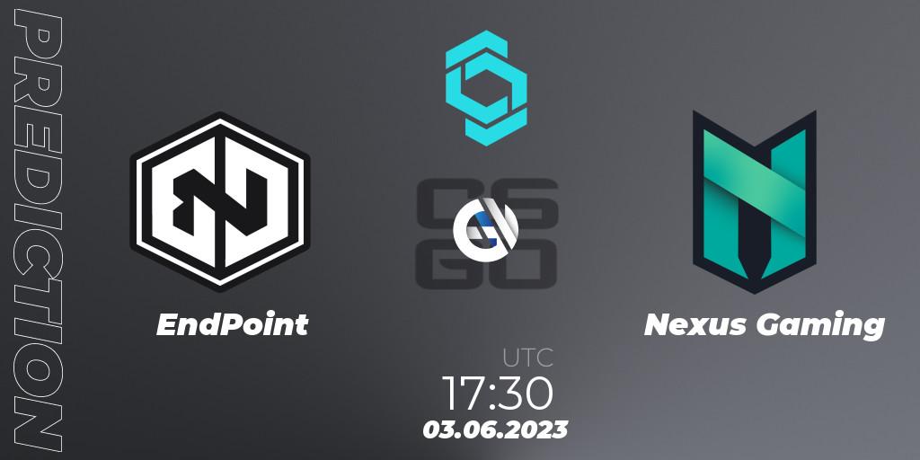 EndPoint - Nexus Gaming: Maç tahminleri. 03.06.23, CS2 (CS:GO), CCT North Europe Series 5
