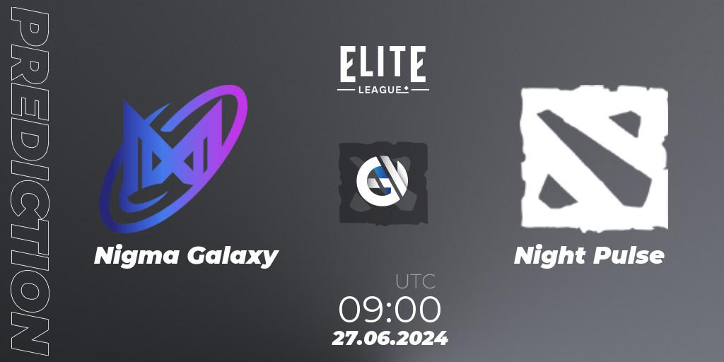 Nigma Galaxy - Night Pulse: Maç tahminleri. 27.06.2024 at 09:00, Dota 2, Elite League Season 2: Western Europe Closed Qualifier