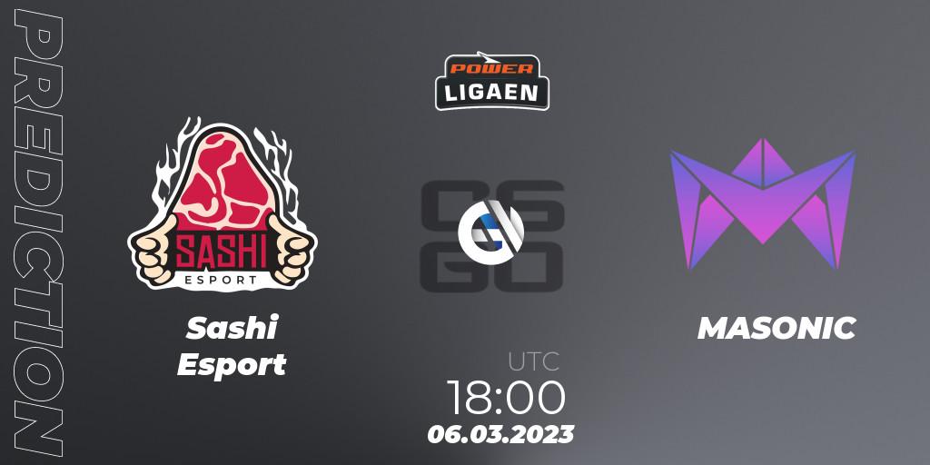  Sashi Esport - MASONIC: Maç tahminleri. 06.03.2023 at 18:00, Counter-Strike (CS2), Dust2.dk Ligaen Season 22