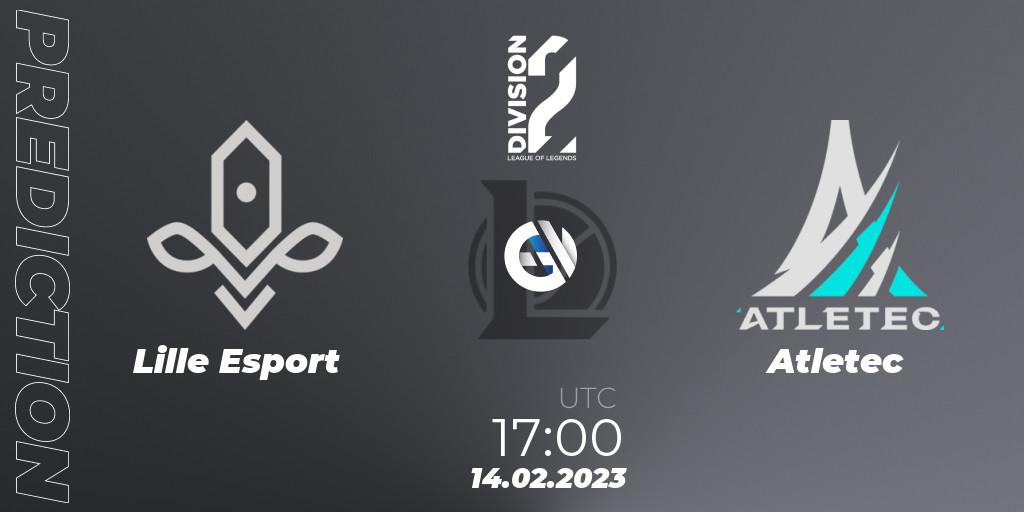 Lille Esport - Atletec: Maç tahminleri. 14.02.2023 at 17:00, LoL, LFL Division 2 Spring 2023 - Group Stage