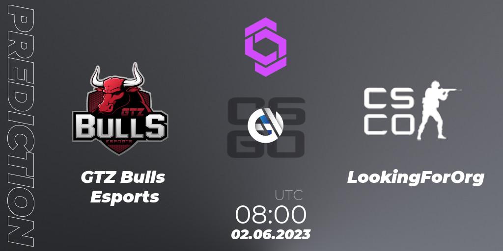 GTZ Bulls Esports - LookingForOrg: Maç tahminleri. 02.06.2023 at 08:00, Counter-Strike (CS2), CCT West Europe Series 4