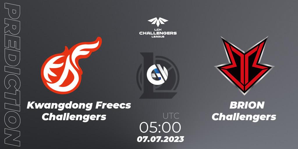 Kwangdong Freecs Challengers - BRION Challengers: Maç tahminleri. 07.07.23, LoL, LCK Challengers League 2023 Summer - Group Stage
