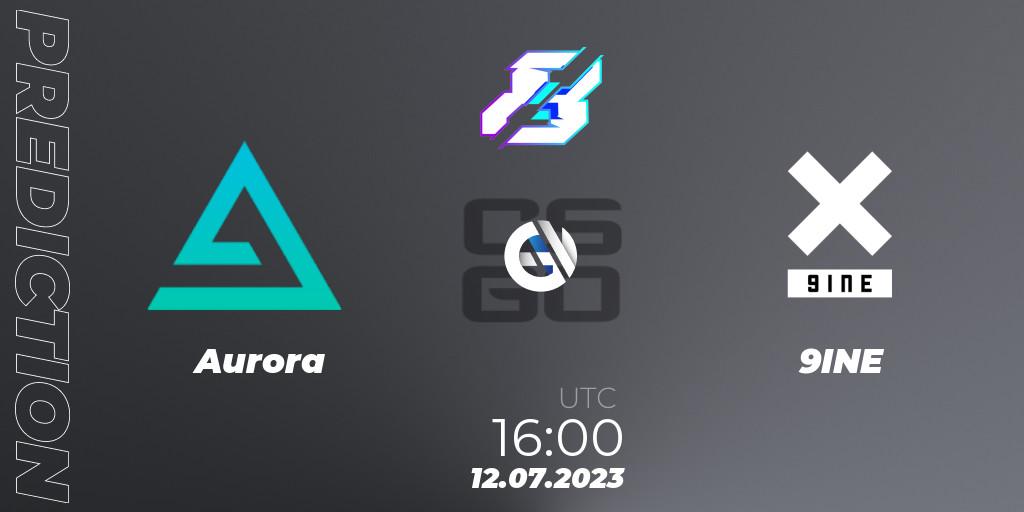 Aurora - 9INE: Maç tahminleri. 12.07.23, CS2 (CS:GO), Gamers8 2023 Europe Open Qualifier 2