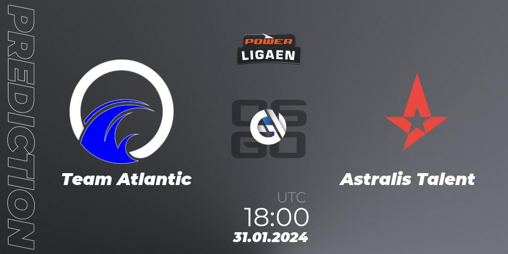 Team Atlantic - Astralis Talent: Maç tahminleri. 31.01.2024 at 18:00, Counter-Strike (CS2), Dust2.dk Ligaen Season 25