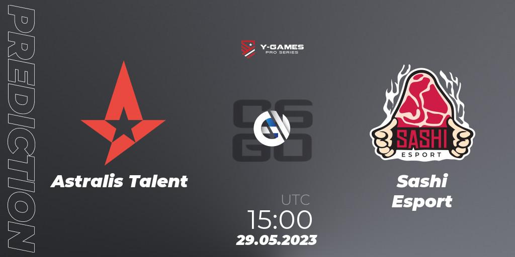 Astralis Talent - Sashi Esport: Maç tahminleri. 01.06.23, CS2 (CS:GO), Y-Games PRO Series 2023