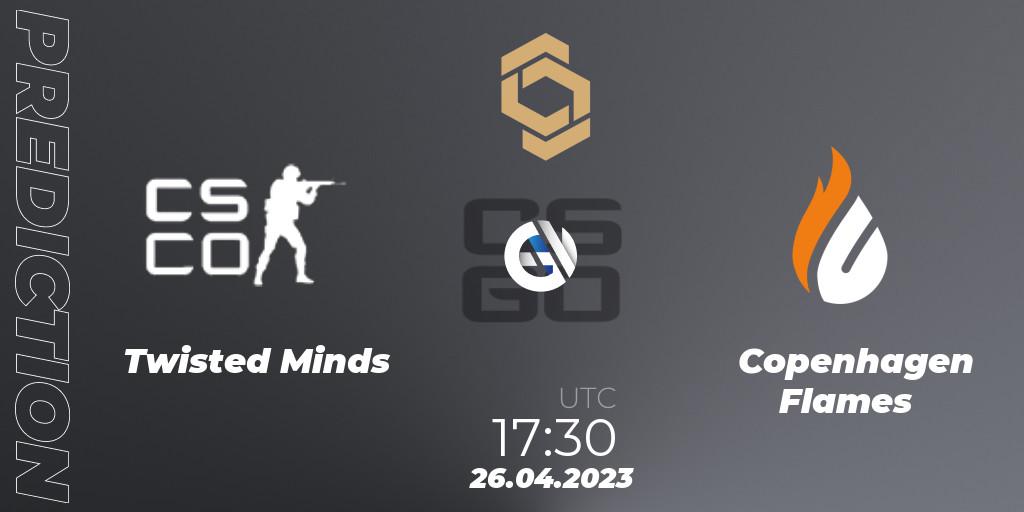 Twisted Minds - Copenhagen Flames: Maç tahminleri. 26.04.2023 at 17:30, Counter-Strike (CS2), CCT South Europe Series #4
