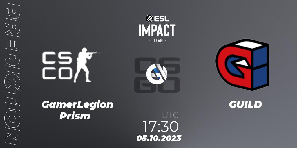GamerLegion Prism - GUILD: Maç tahminleri. 05.10.23, CS2 (CS:GO), ESL Impact League Season 4: European Division