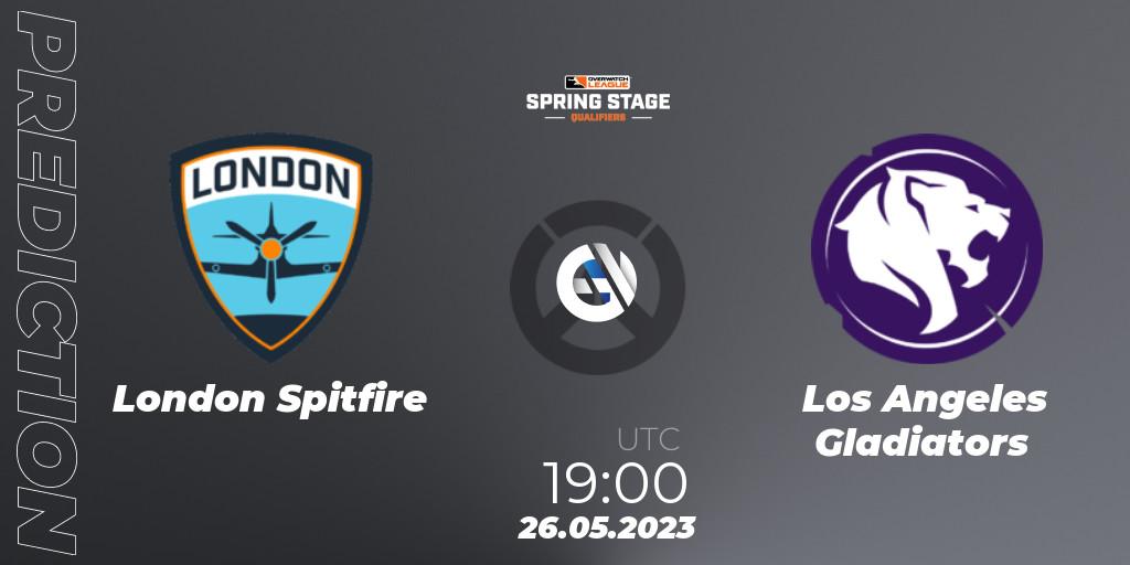 London Spitfire - Los Angeles Gladiators: Maç tahminleri. 26.05.2023 at 19:00, Overwatch, OWL Stage Qualifiers Spring 2023 West