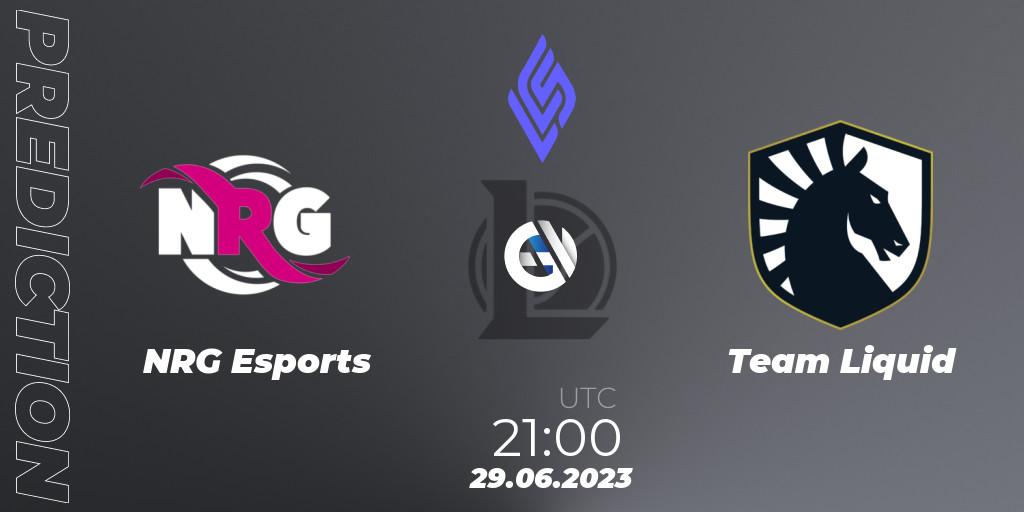 NRG Esports - FlyQuest: Maç tahminleri. 29.06.23, LoL, LCS Summer 2023 - Group Stage