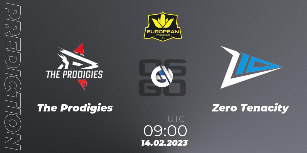 The Prodigies - Zero Tenacity: Maç tahminleri. 14.02.2023 at 09:00, Counter-Strike (CS2), European Pro League Season 6: Division 2