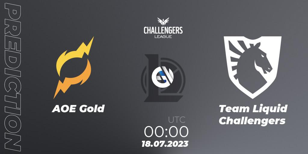 AOE Gold - Team Liquid Challengers: Maç tahminleri. 18.07.2023 at 00:00, LoL, North American Challengers League 2023 Summer - Group Stage