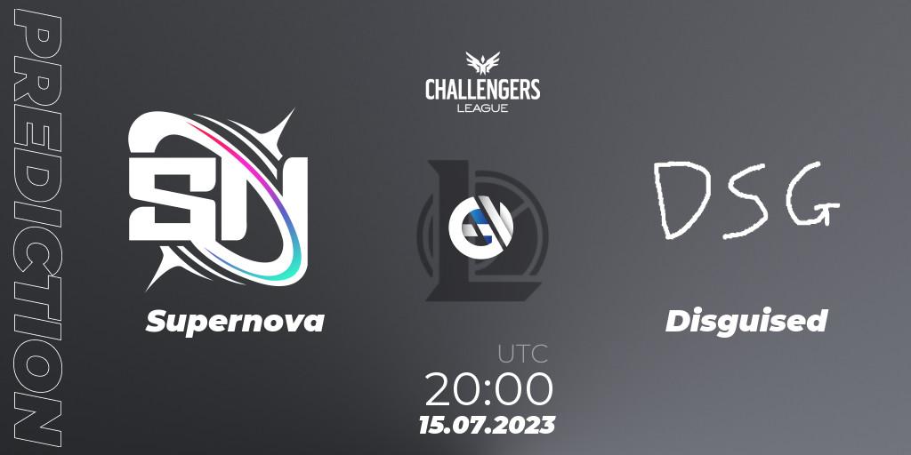 Supernova - Disguised: Maç tahminleri. 26.06.2023 at 20:00, LoL, North American Challengers League 2023 Summer - Group Stage